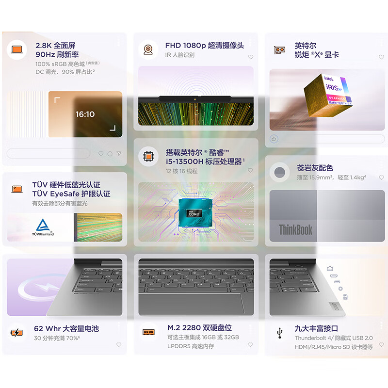 ThinkPad联想ThinkBook 14+笔记本测评如何？全面优缺点总结 首页推荐 第3张