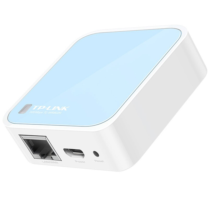 TP-LINK TL-WR802N 便携随身300M迷你无线路由器USB供电Ap有线转wifi扩展器