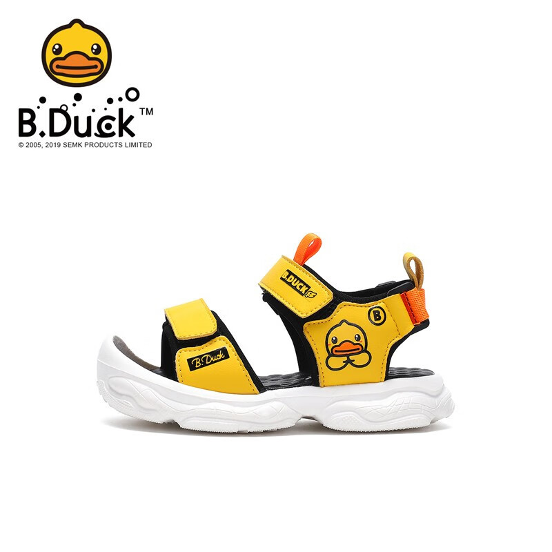 B.Duck 小黄鸭 儿童沙滩鞋 软底凉鞋 双重优惠折后￥69包邮 3色可选