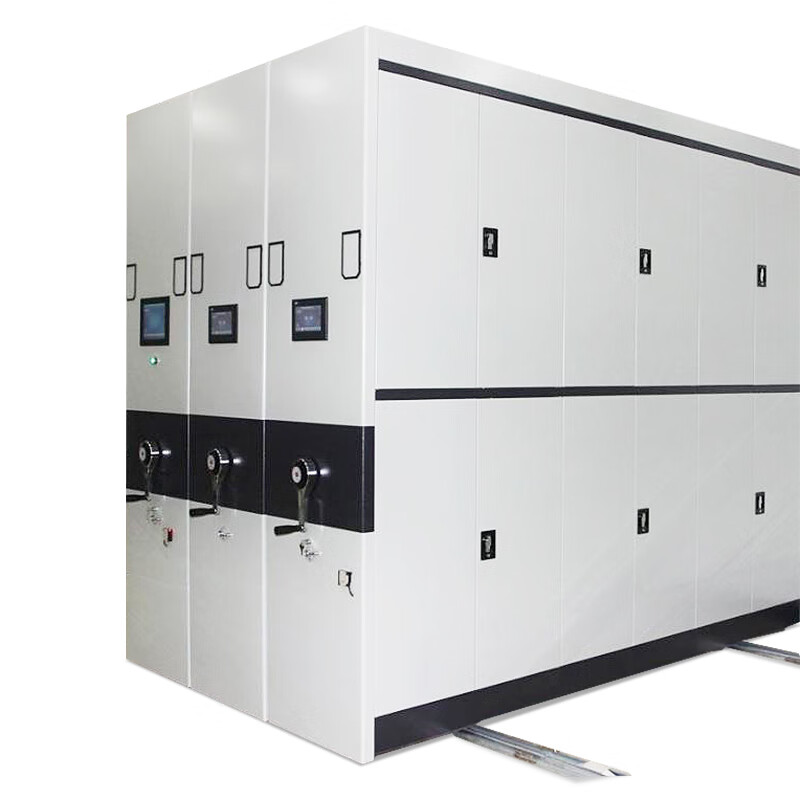 臻远 MJJZ-2 智能密集架移动式档案柜钢制轨道智能密集架 一列2组MJJZ-2