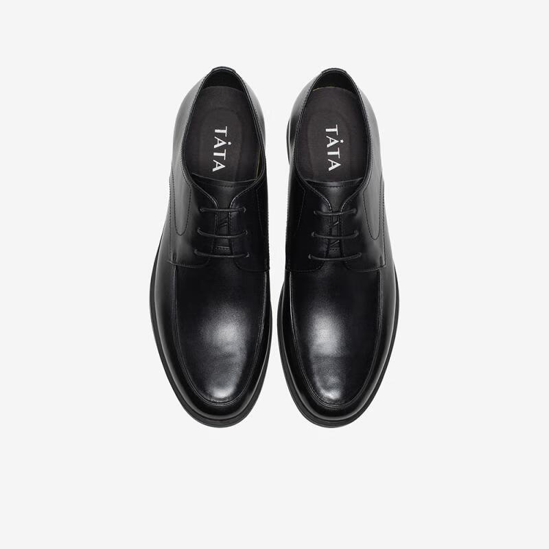 tata他她正装鞋春季商场同款牛皮革系带德比鞋商务皮鞋男鞋29b20am0