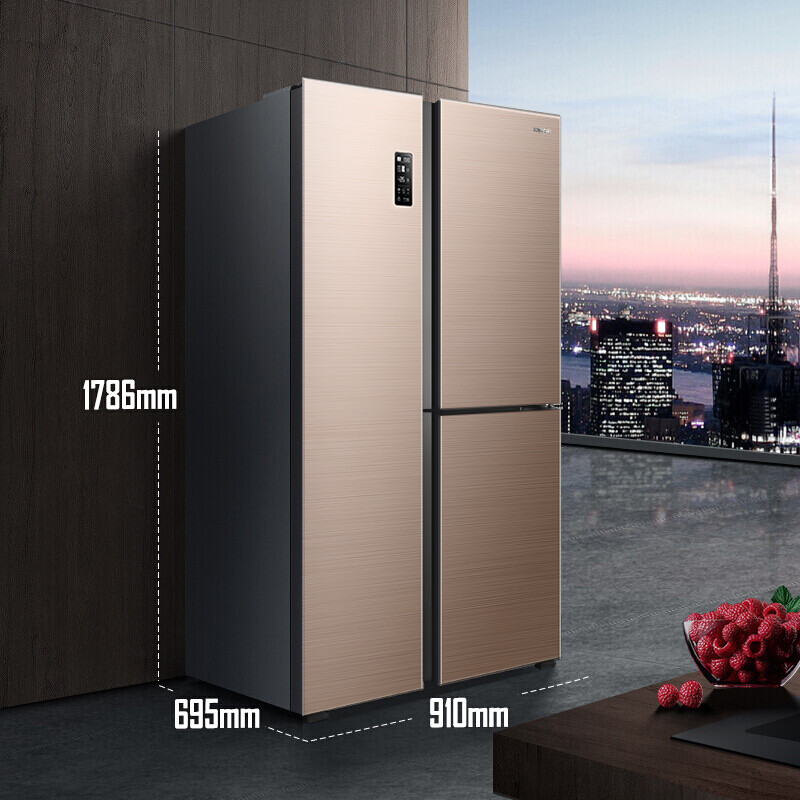 容声(ronshen) 558升 t型对开三门冰箱 一级能效 0度养鲜 变频杀菌