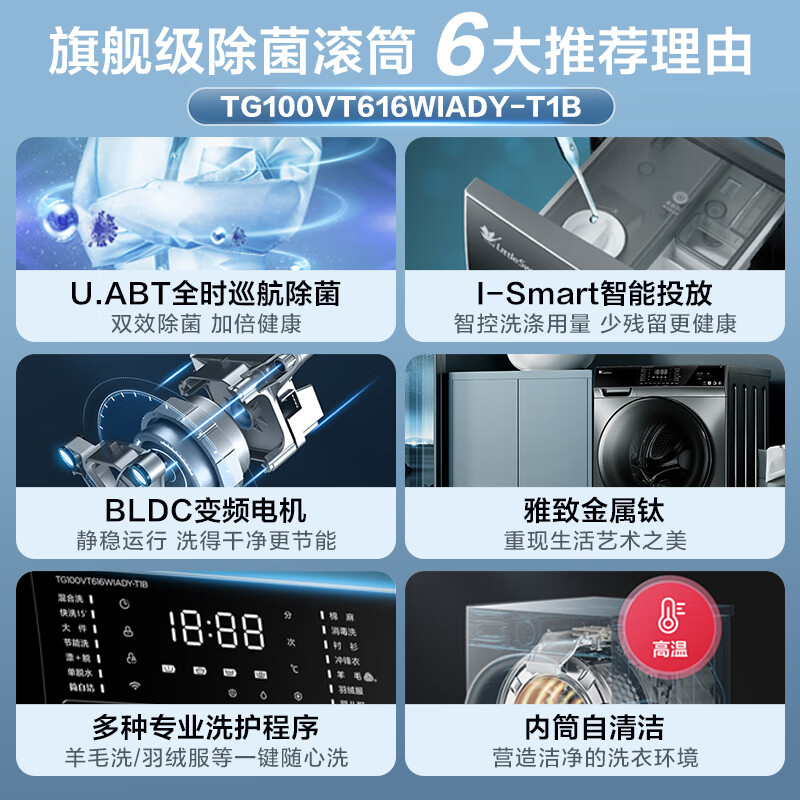 小天鹅滚筒洗衣机全自动TG100VT616WIADY-T1B质量怎么样？亲身使用评测分享 热评种草 第4张