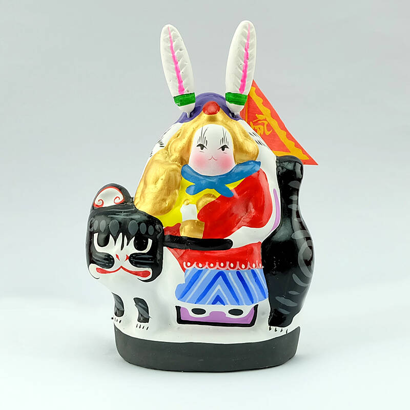 北京礼物 兔爷老北京传统摆件特色礼品 小号黑虎