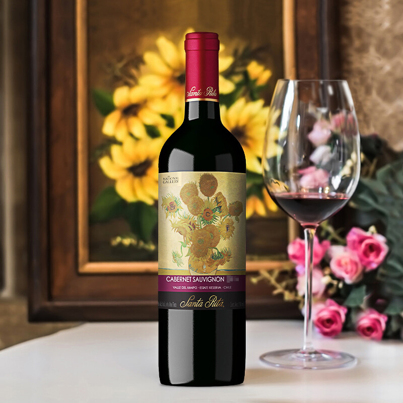智利进口 Santa Rita 圣丽塔 国家画廊系列 典藏赤霞珠干红葡萄酒 750ml*7件 双重优惠折后￥239.54