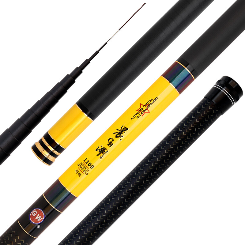 光威晨湖长节竿手竿 台钓溪流竿超轻超硬碳素钓鱼竿8/9/10米鱼竿 12米