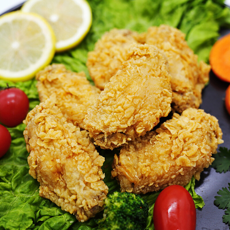 凤祥食品油炸鸡肉鸡块速冻半成品食材烧烤食材香辣翅中500g3袋