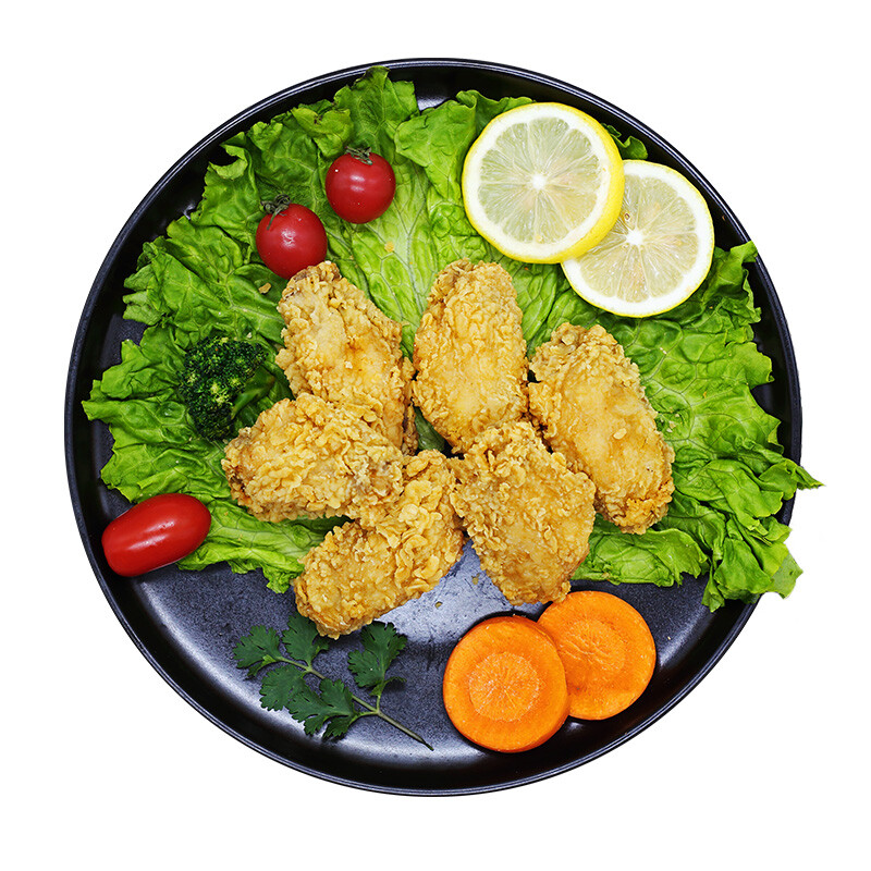 凤祥食品油炸鸡肉鸡块速冻半成品食材烧烤食材香辣翅中500g3袋