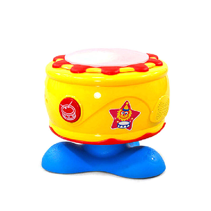 猫贝乐宝宝手拍鼓动感拍拍鼓可旋转发光音乐欢乐玩具鼓讲故事儿歌 第