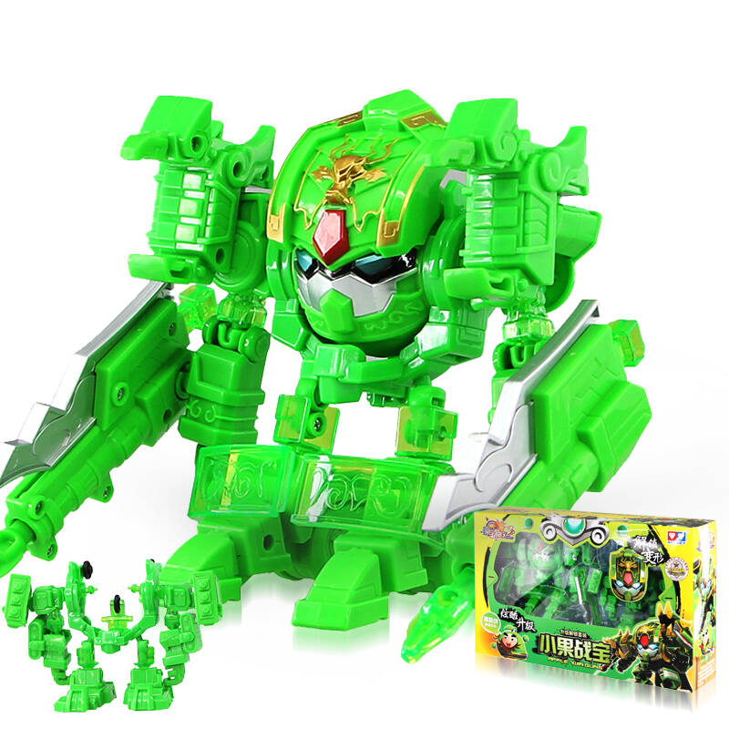 奥迪双钻auldey 果宝特攻3 果宝战神玩具升级解锁套装香橙菠萝战 果宝