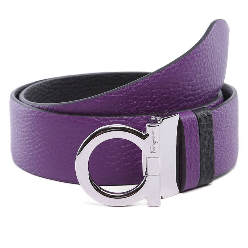salvatore ferragamo 菲拉格慕 女士紫色牛皮腰带皮带 0584160 85 dx