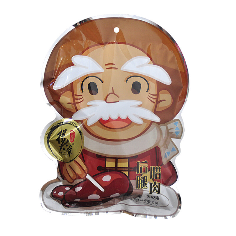 杨大爷 后腿腊肉500g烟熏四川特产腊肠腊味 *4个