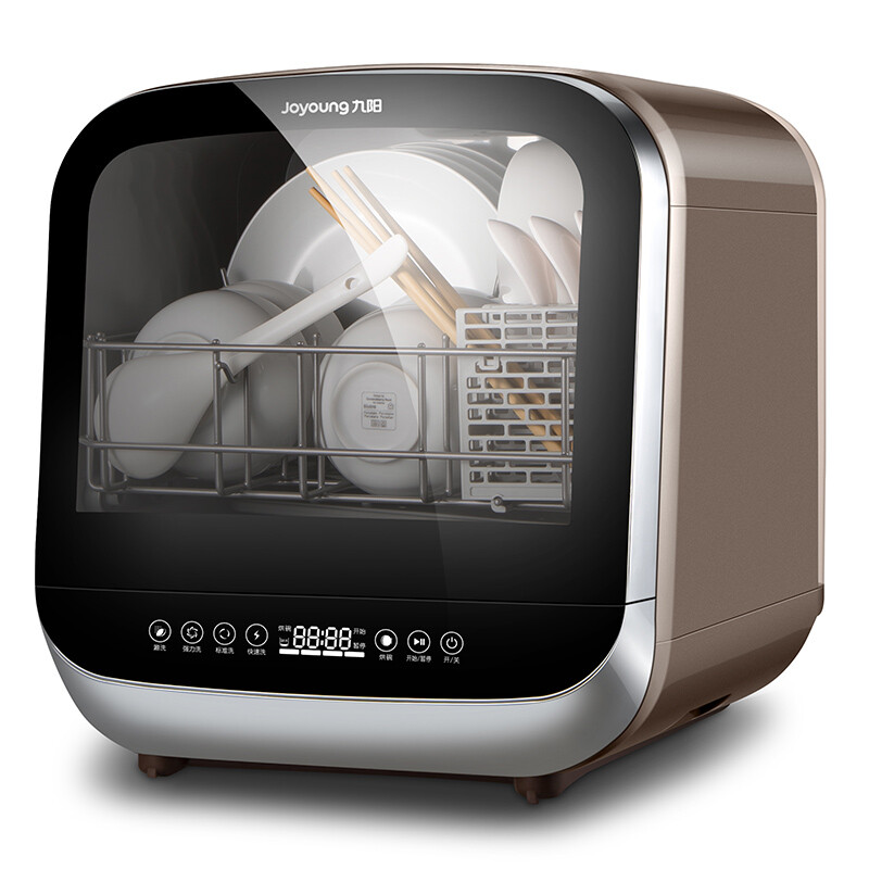 九阳joyoung x5 免安装台式全自动家用智能烘干洗碗机