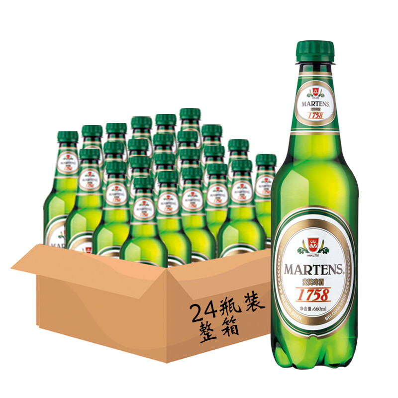 麦氏(martens)1758 10°p 醇厚啤酒 660ml*24瓶