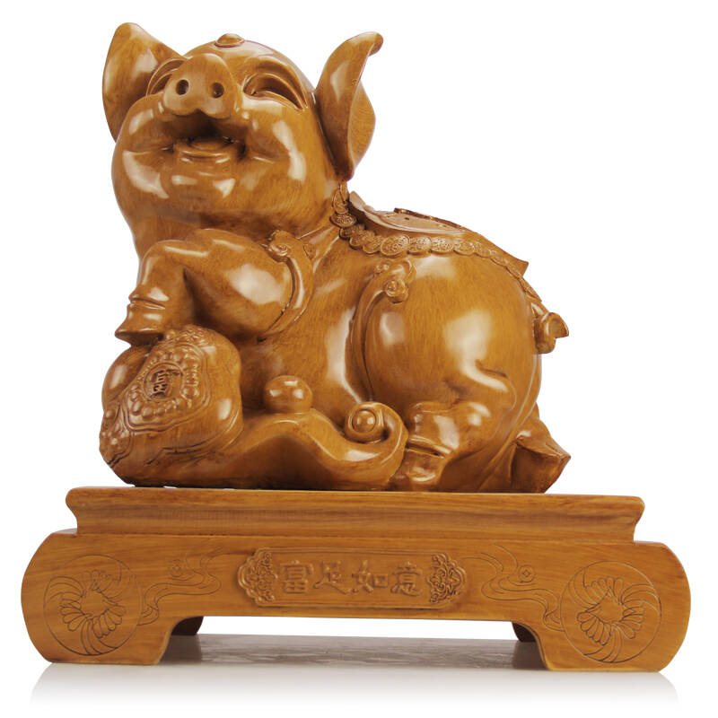 尚凡工艺礼品家居摆件招财大猪 装饰摆设办公室风水动物生肖摆件高档