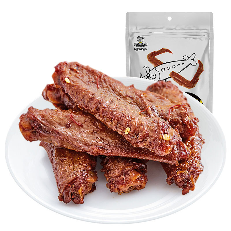 卤鸭翅中145gx3袋 麻辣独立小包装零食 *3件