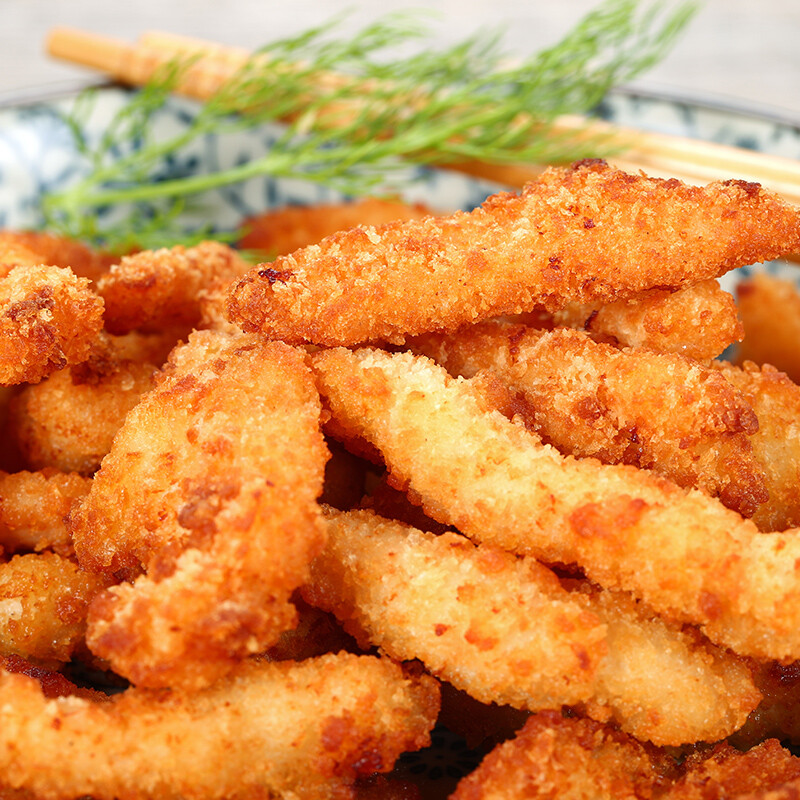 上鲜 风味无骨鸡柳 1000g/袋 出口日本级 清真食品 冷冻鸡肉制品 调味