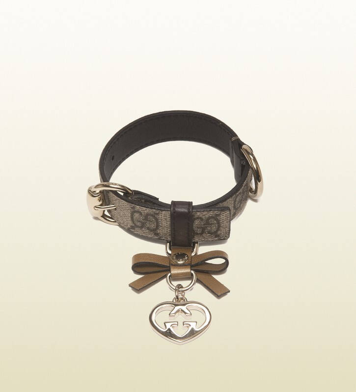 2014新款古奇gucci代购狗项圈 织物 印花 蝴蝶结247245 fp4ig 9774