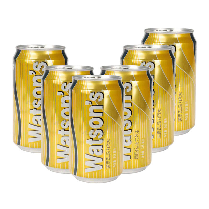 鸡尾酒辅料watsons tonic屈臣氏汤力水330ml*6听