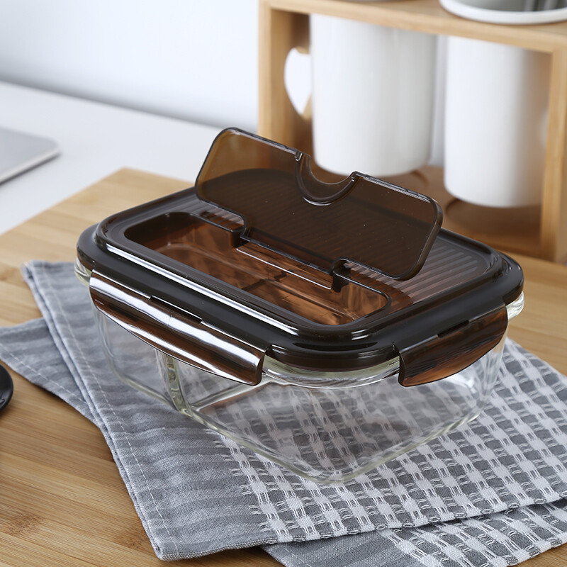 lock乐扣乐扣盒饭1020ml咖啡色llg447clb带勺饭盒便当