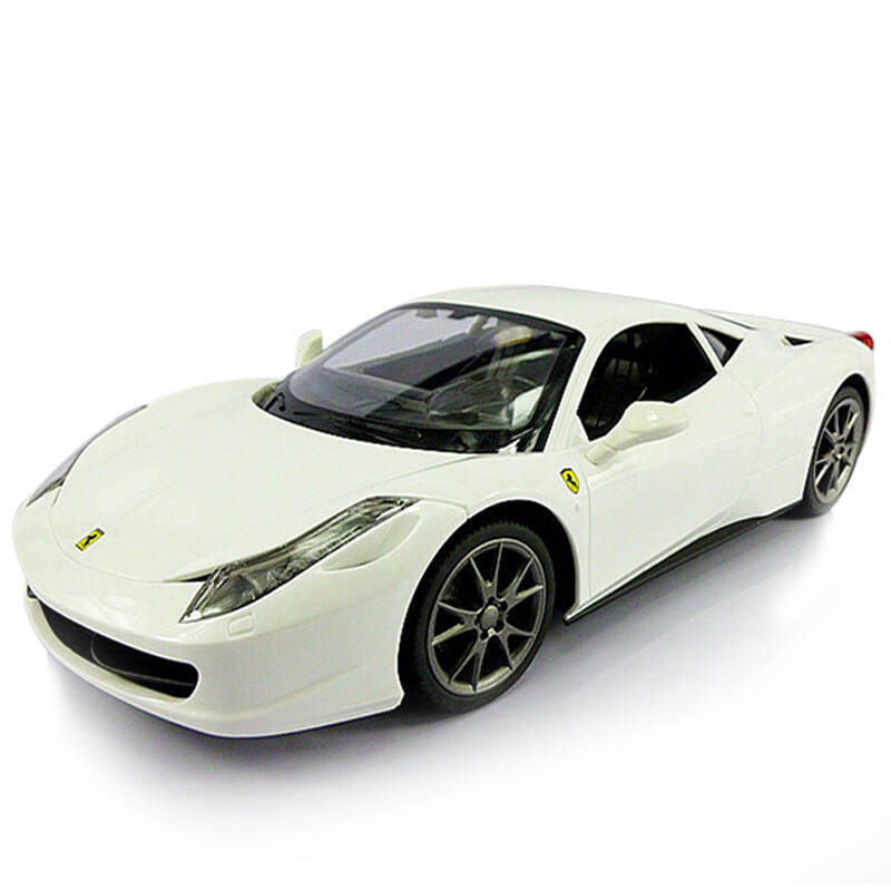 威腾1比12超大法拉利458 漂移 充电遥控车 车模汽车跑车儿童玩具 白色