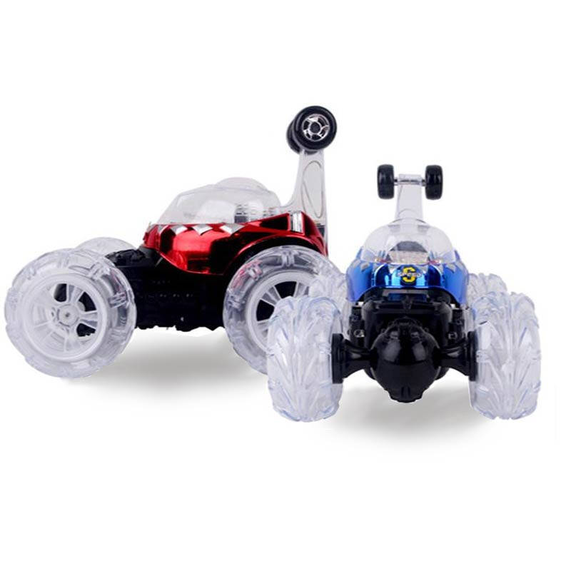 仁达充电翻斗车特技车 红色-方向盘双遥控早教翻斗车 rd228 蓝色 rd