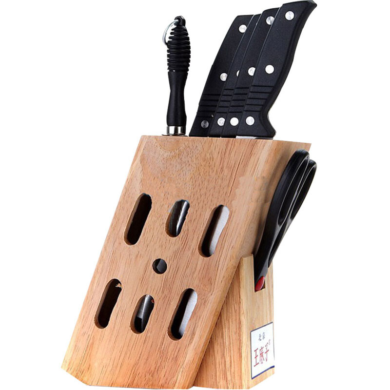 王麻子 刀具套装 塑柄厨房套刀8件套dd08