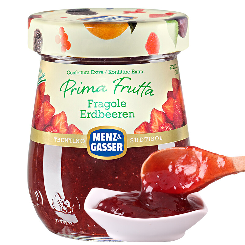 意大利进口 曼莎 草莓果酱340g *3个