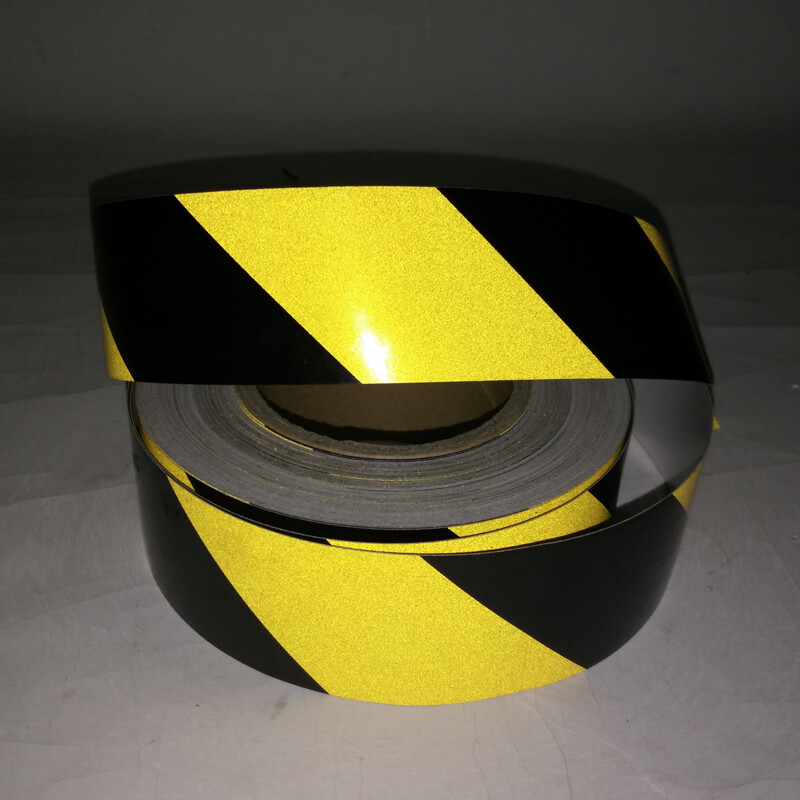 7米 安全区警戒线墙贴地板贴标志 反光膜警示胶带 *3个