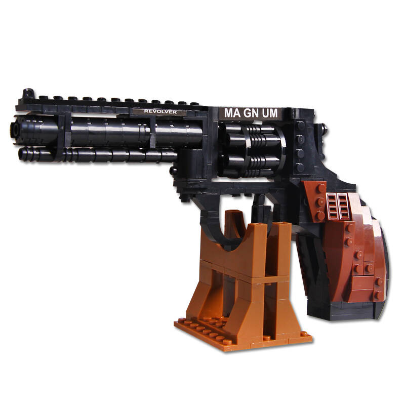 奥斯尼 拼装积木仿真枪玩具 特种军团装备沙漠之鹰手枪冲锋阻击枪