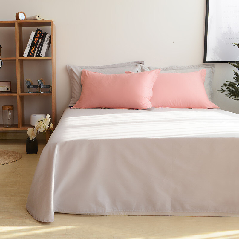 百富帝(byford)双人纯棉床单40支斜纹印花全棉床单单件250*250cm 米色