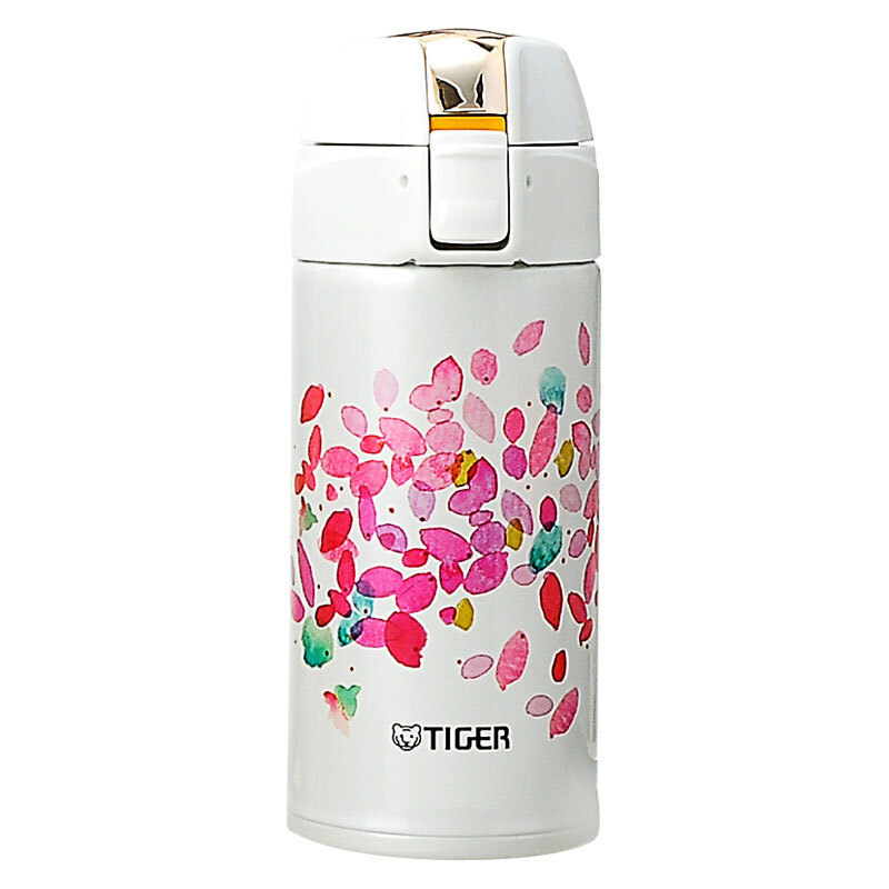 tiger虎牌保温杯一键开启式不锈钢弹盖水杯mmq-s35f 350ml 唯美白wp