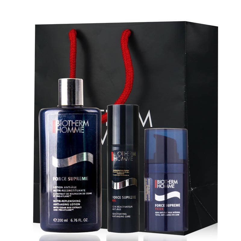 biotherm碧欧泉男士滋养紧致抗皱系列3件护肤套装