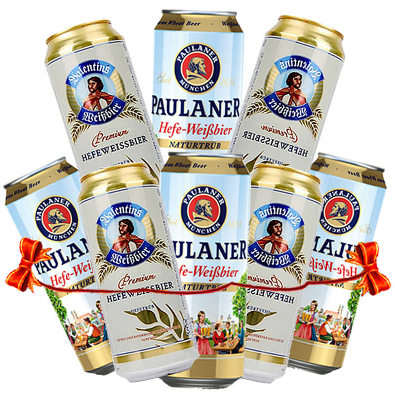 宝来纳 paulaner 普拉拿柏龙 德国进口啤酒慕尼黑 庄园主小麦白500ml*