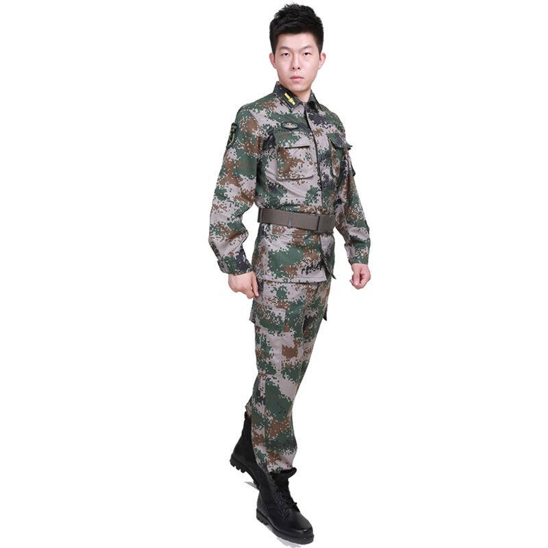 流行耐磨耐穿陆军夏作训服林地套装防静电 军迷服饰 07陆军夏作训服