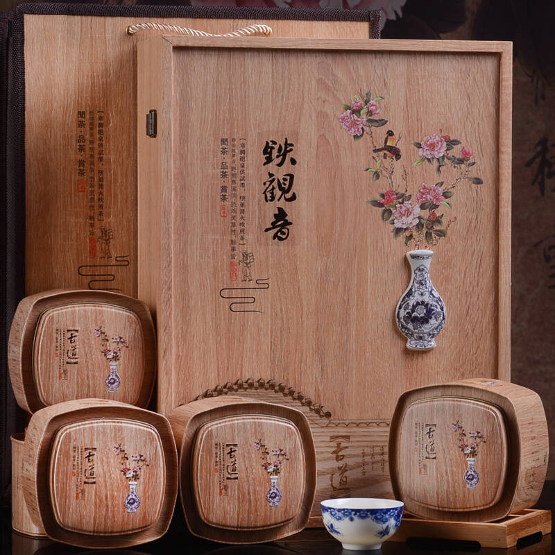 印象兰花香茶叶 特级浓香铁观音500g高档乌龙茶礼盒装