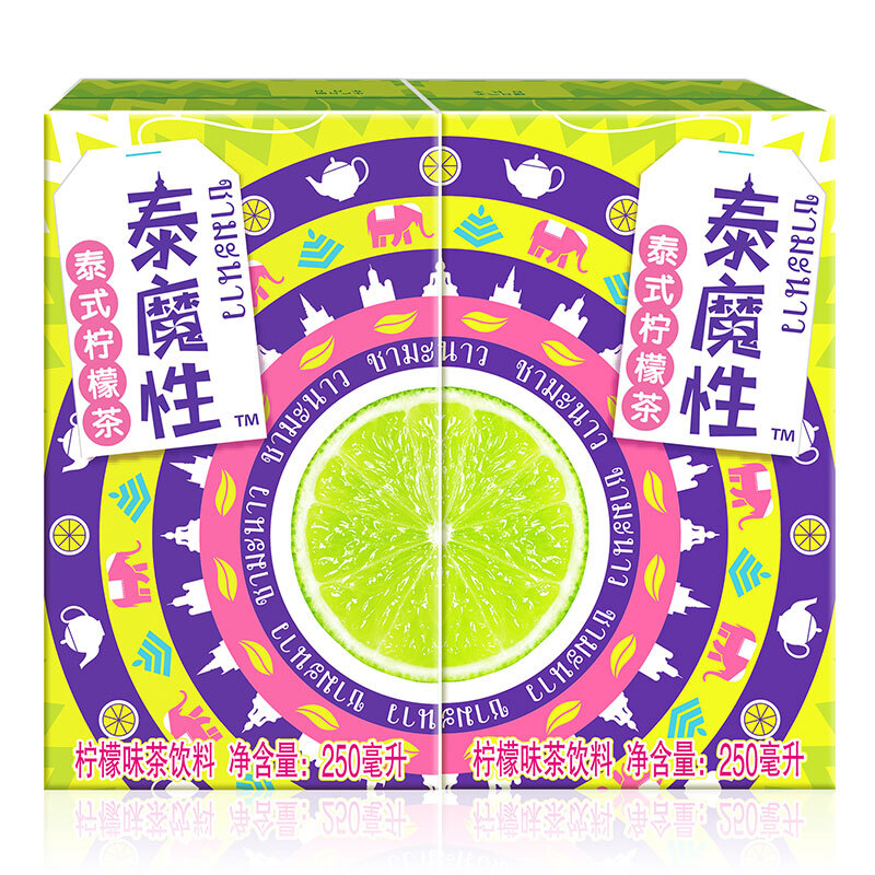 统一 泰魔性 泰式柠檬茶 250ml*24盒 整箱装 凑单品