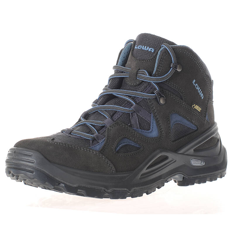 【德国lowa】旗舰店 bora gtx qc女式中帮鞋户外鞋登山鞋l320582 烟