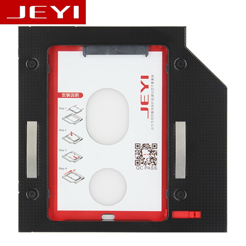 佳翼(JEYI) 笔记本电脑光驱位硬盘托架盒 (全铝/9.5mm/带减震/免工具/双灯双钽电容/P9)