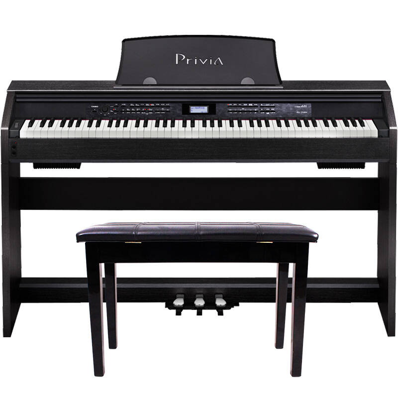 casio卡西欧电钢琴重锤88键电子钢琴 数码钢琴 px-758黑色