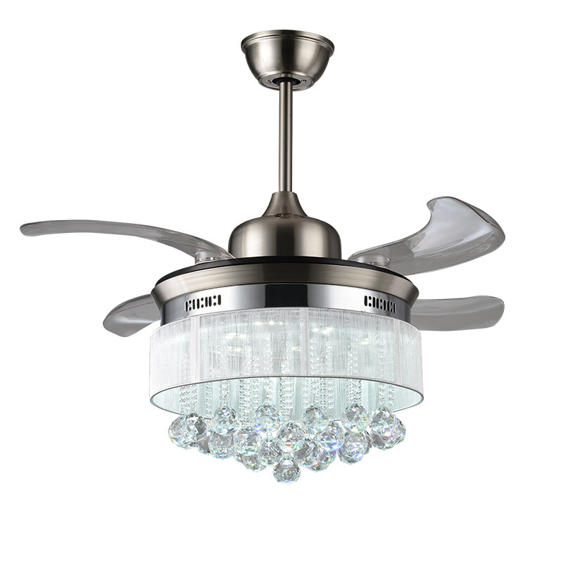 雷士(nvc)雷士家用遥控led隐形风扇灯吊扇灯现代简约客厅餐厅卧室