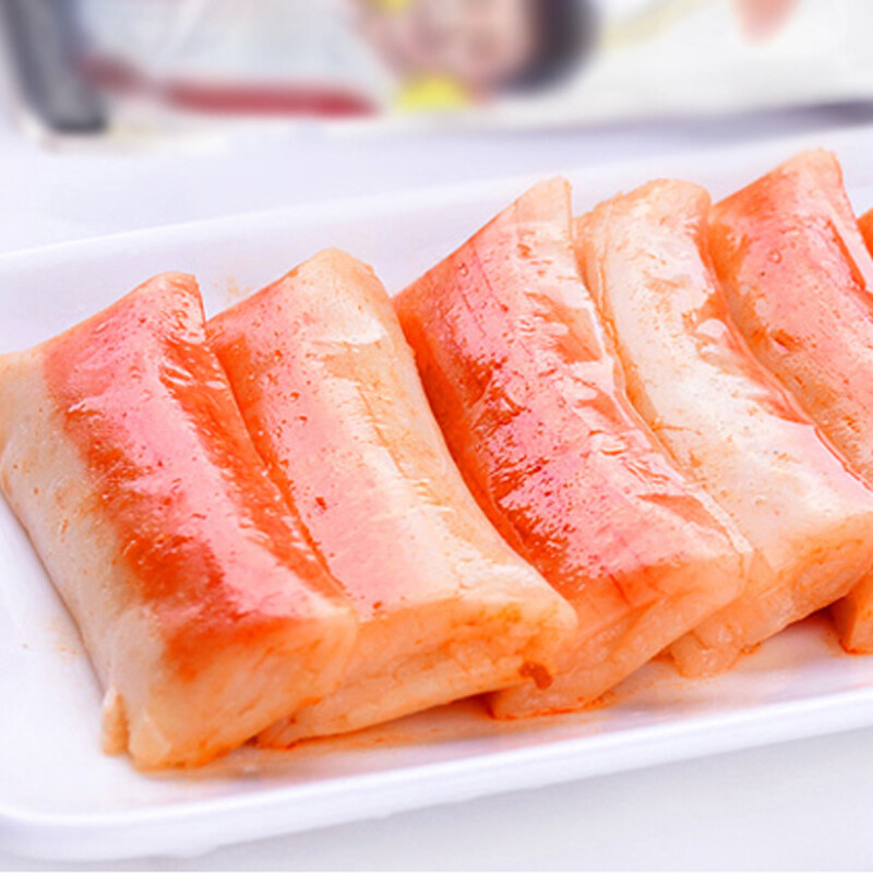 海欣休闲零食肉干肉脯 手撕蟹柳蟹肉味400g/袋 *5个