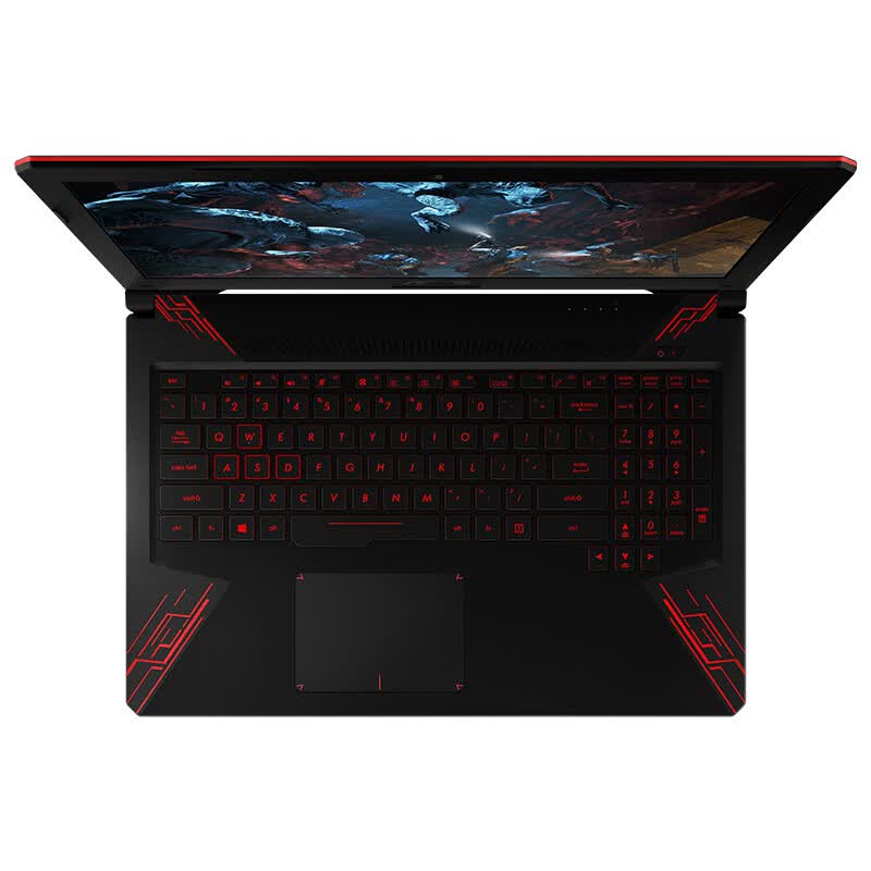 华硕(asus) 飞行堡垒五代fx80 15.6英寸游戏笔记本电脑火陨红黑