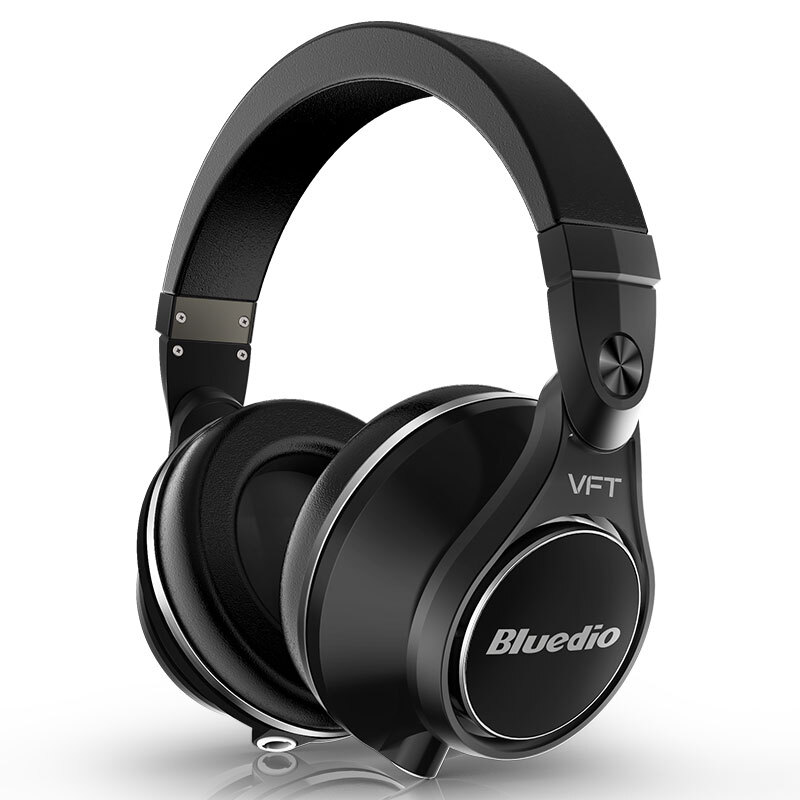 蓝弦ufo plus 12喇叭头戴式蓝牙耳机 无线发烧音乐耳机 游戏耳机 黑色