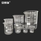 安赛瑞 玻璃烧杯 高硼硅低型带刻度透明量杯 实验室容器 25ml 6K00015
