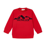 蒙口（Moncler）男童红色棉质长袖休闲套装 8M72220 80996 455 12M