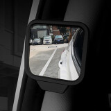 3R 汽车后排下车观察镜  后门下车安全辅助后视盲点镜 车门镜 多功能玻璃曲面广角小镜子 二排后视镜  2个