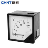 正泰（CHNT）6L2-V-500V-ZT直通电压表 指针式