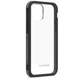 普格尔 苹果11pro手机壳透明防摔硅胶iphone11pro配件男款女款 透明黑灰 （5.8）苹果11Pro