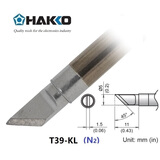 日本白光（HAKKO）FX971 电焊台 专用焊嘴 T39系列 刀型焊嘴 T39-KL（N2型 可配合氮气手柄使用）